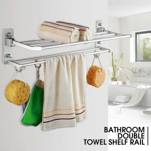 Bathroom Towel Shelf Clothes Rack