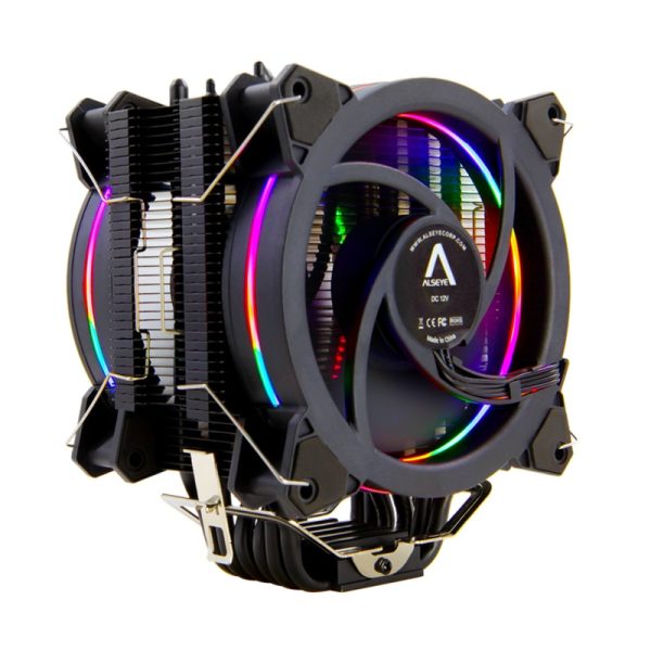 CPU Cooler Rainbow Color Dual Fan