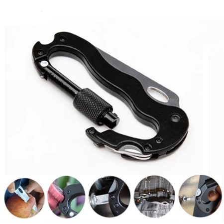 Carabiner Keychain 6-in-1 Tool