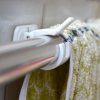 Curtain Rod Holders Adhesive Wall Clip (2Pcs)