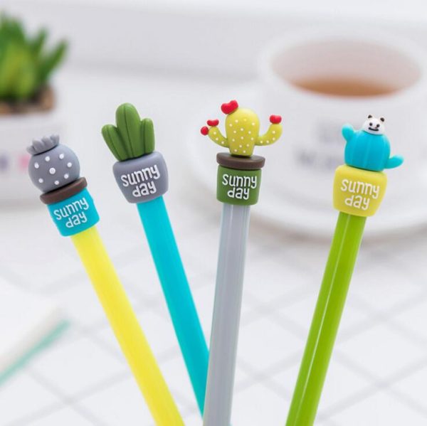 Cute and Colorful Cactus Gel Pens
