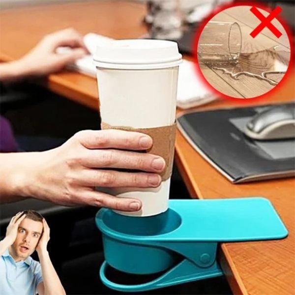 Desk Cup Holder Clip-on Design