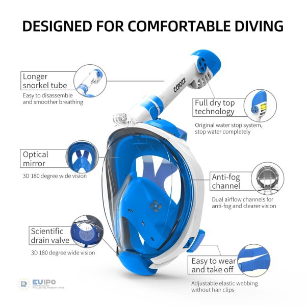 Face Mask Snorkel Swimming Accessory
