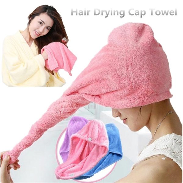 Hair Turban Towel Microfiber Fabric