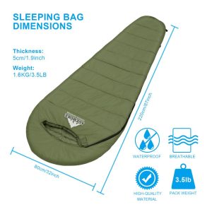 Heated Sleeping Bag Camping Gear