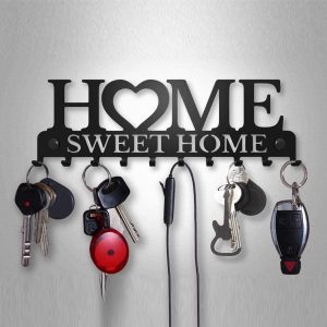 Key Holder With 10 Individual Hooks For Sweet Home