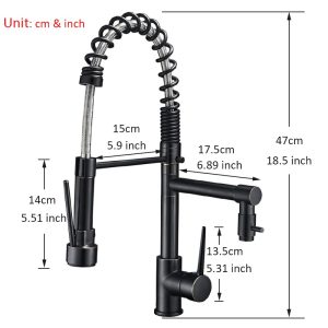 Kitchen Faucet with Sprayer Swivel Type
