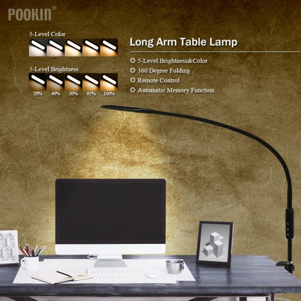 LED Panel Light Long Arm Clip Lamp
