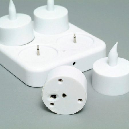 LED Tealight Candles Rechargeable Candles (4 pcs)