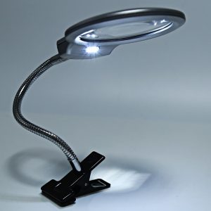 Magnifying Lamp Clip-On LED Light