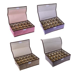 Organizer Box with Cover for Drawer 18 grids