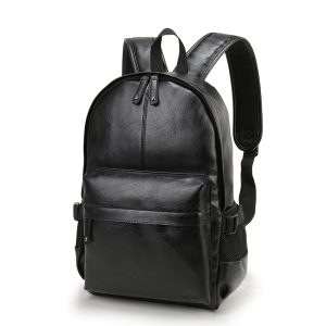 Preppy Style Mens Leather Backpack