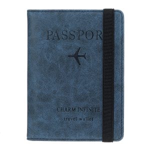 RFID Protection Folding Large Capacity with Multi-Card Slots PU Short Wallet Bag Passport Holder
