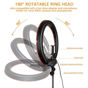 Ring Light with Stand Dimmable LED