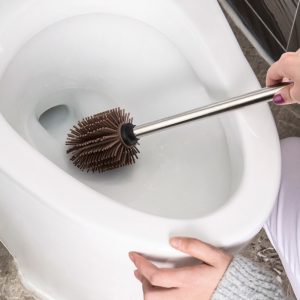 Silicone Toilet Brush with Brush Heads