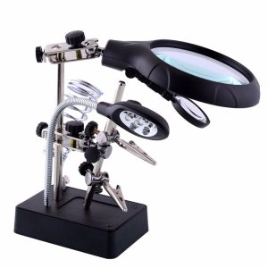Soldering Stand LED Magnifying Glass