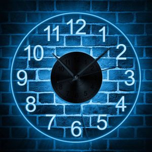 Wall Clock with Light and Remote Control