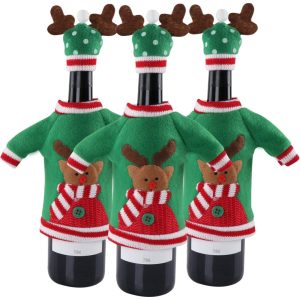 Wine Bottle Covers Christmas Decoration