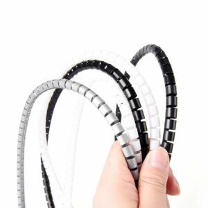 10m Length 8/12mm Diameter Cable Wire Wrap Organizer Spiral Tube Cable Winder Cord Protector Flexible Management Wire Storage Pipe