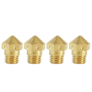 4Pcs MK10 1.75mm/0.4mm Brass M7 Thread Extruder Hotend Nozzle for 3D Printer