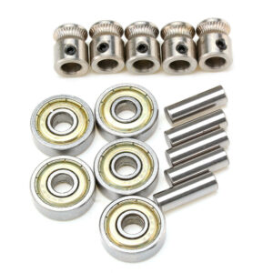 5Pcs Multi Materials2.0 Extruder Gears + 625ZZ Bearings with Shafts Kit for Prusa i3 MK2.5/MK3 3D Printer Part