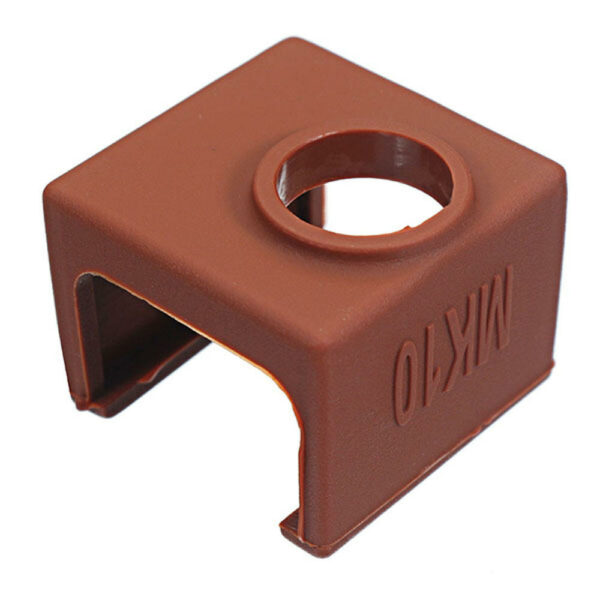5pcs MK10 Coffee Color Silicone Protective Case For Heating Aluminum Block 3D Printer Part Hotend