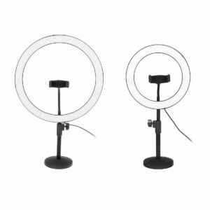 6500K 120 LED Ring Light Dimmable Kit Stand Phone Clip for Video Studio Make up