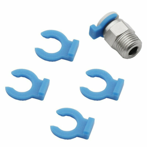 BUJIATE® 1Pcs Blue Buckle pc4-01/pc4-m6 Pneumatic Connector for 4mm Teflons Tube Fixed for 3D Printer Accessories