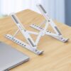 Universal 10-Gear Height Adjustable Heat Dissipation ABS Macbook Desktop Stand Holder for 10-17.3 inch Devices