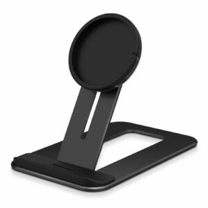 Universal Adjustable Height of MagSafe Wireless Charger Base Mount Aluminium Alloy Desktop Holder for iPhone 12 Series