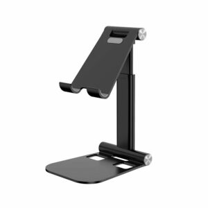 Universal Folding Phone/ Tablet Holder Telescopic Height Adjustable Multi-Angle Aluminum Alloy Desktop Bracket Stand for POCO F3 X3 NFC