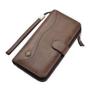 Business Casual Large Capacity Multi-Pockets Men Mobile Phone Wallet Handbag