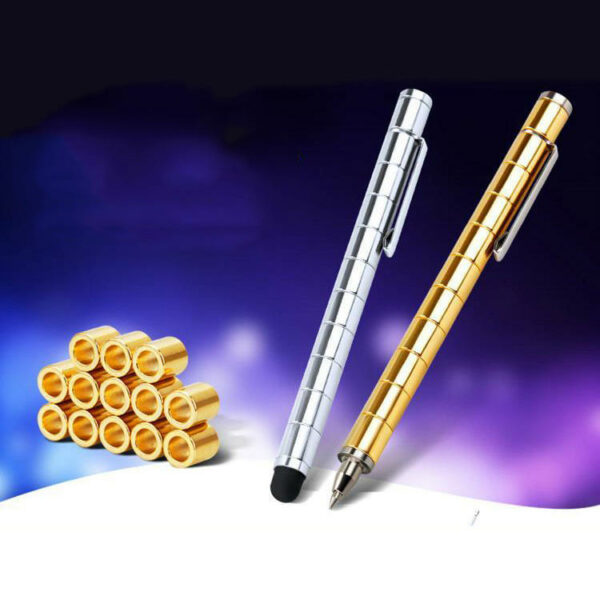 Creative Universal Plating Magnetic Capacitive Touch Screen Stylus Drawing Pen Stress Relief DIY Toys for Samsung Mobile Phone Tablet