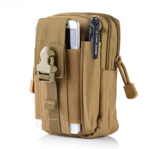 Outdoor Sport Hiking Tactical Mobile Phone Money Coin Waterproof Men Phone Waist Bags Sidebag Pack