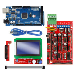 Rampas 1.4 Controller + Mega2560 R3 + 12864 Display with Limit Switch & A4988 Stepper Motor Driver DIY Kit for  CNC 3D Printer