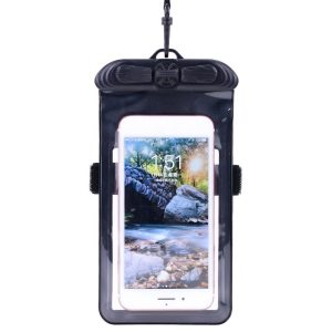 Tteoob T-35 Waterproof Phone Bag Underwater Swimming Diving Touch Screen Phone Pouch Armbag with Elastic Armband for Mobile Phone below 6.4 inch