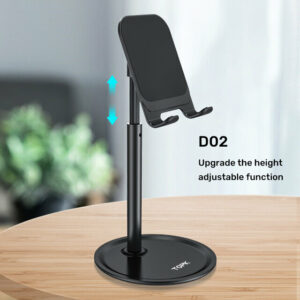 [Upgrade Version] TOPK D02 Telescopic Desktop Mobile Phone Tablet Holder Stand for iPad Air for iPhone 12 XS 11 Pro POCO X3 NFC Mi10