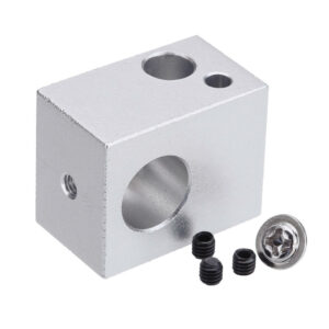 15*20*25mm 10mm Bore FDM Aluminum Heating Block for Extruder MK10 Nozzle