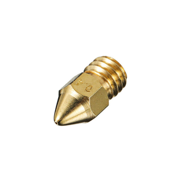 1pcs 1.75mm 0.2mm/0.3mm/0.4mm/0.5mm/0.6mm Copper M200 M6*1 Thread Extruder Nozzle For 3D Printer