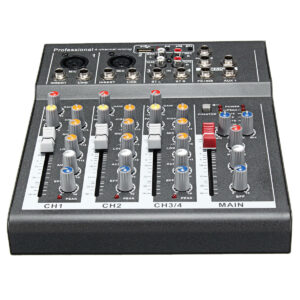 4 Channel Professional Live Mixing Studio Audio Sound USB KTV Karaoke Mixer Console