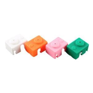 4Pcs PT100 V6 Silicone Case for Hotend Heating Blocks Random Color High Temperature Resist for 3D Printer