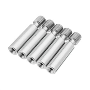 5PCS 1.75mm MK8 M6x30mm Stainless Steel Nozzle Throat With Teflon For 3D Printer Extruder