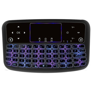 A36 2.4G Wireless Four Color Backlit QWERTY Mini Keyboard Touchpad Airmouse for TV Box Mini PC