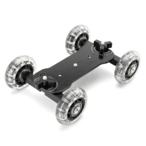 Desktop Camcorder DSLR Camera Video Wheels Rail Rolling Track Slider Dolly Car