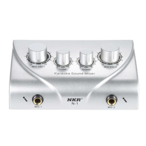 NKR N-1 Karaoke Sound System Echo Mixer Dual Mic Inputs Amplifier