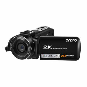 Ordro HDR-Z63 2K Ultra HD Digital Video Camera WIFI Camera Anti-shake IR Infrared Night Vision+Wide Angle+Microphone+Hood