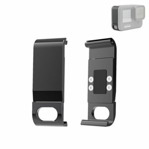 PULUZ Metal Battery Side Interface Cover for GoPro HERO9 Black Premium Craftsmanship Lightweight Sports Action Video Camera Accessories