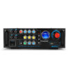 Qinxwz KA-638C 2CH 80W UV Meter Amplifier Karaoke Mixer Support Memory Card USB Microphone