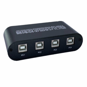 USB Synchronizer 4 Ports KM Switcher 4 Open Mouse And Keyboard 1 Control Four Port KM Switch Synchronous Controller