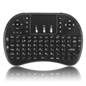 I8 Hebrew Version 2.4G Wireless Mini Keyboard Touchpad Air Mouse Black